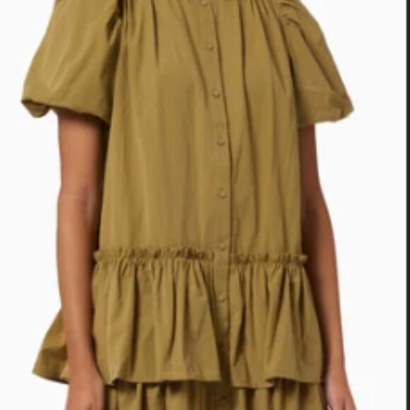 Y.A.S. Yasjanni Shirt Dress in Organic Cotton, size Medium - Picture 8 of 8